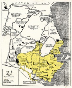 1916 Watersnood Overstromingsgebieden